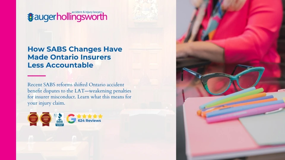 SABS changes ontario insurers accountability SABS changes ontario insurers accountability