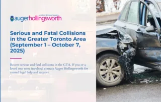 serious and fatal collisions in the GTA
