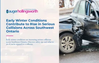 early winter conditions led to serious collisions across Southwestern Ontario