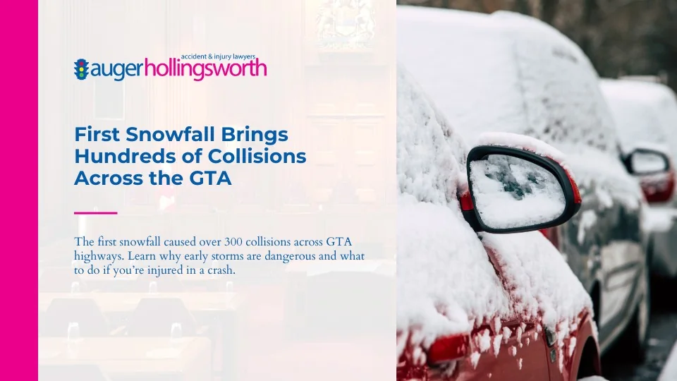 first snowfall brings hundreds of collisions gta