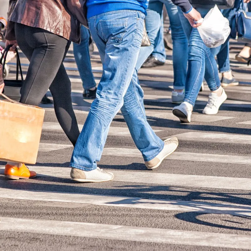 Pedestrians Crossing