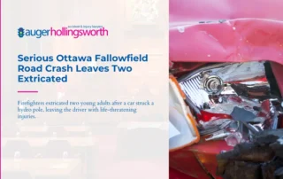 single vehicle crash on fallowfield road in ottawa