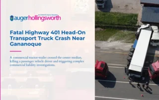 truck collision 401 gananoque